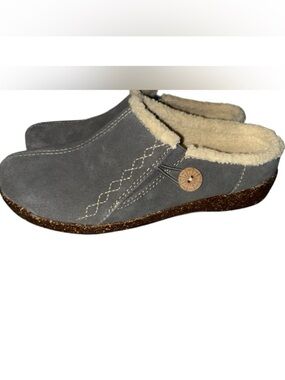 Earth Origins Aurora Johanna Gray Suede Clog 9